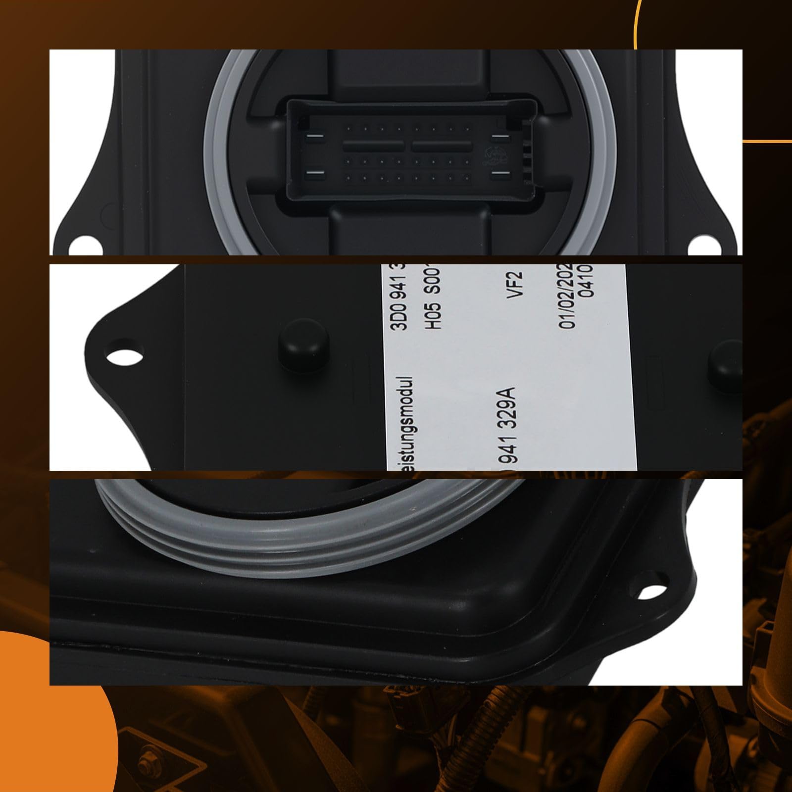 maXpeedingrods 3D0941329E - 1 appareil de commande xénon AFS - Module de puissance compatible avec V.W G.olf VII P.assat B.7 3C 2010-16 3D0941329-12 V - Avant gauche et droit