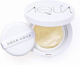 アクア オーガニッククッションコンパクト カラーベース リフィル 化粧下地 イエロー 9.0グラム (x 1)