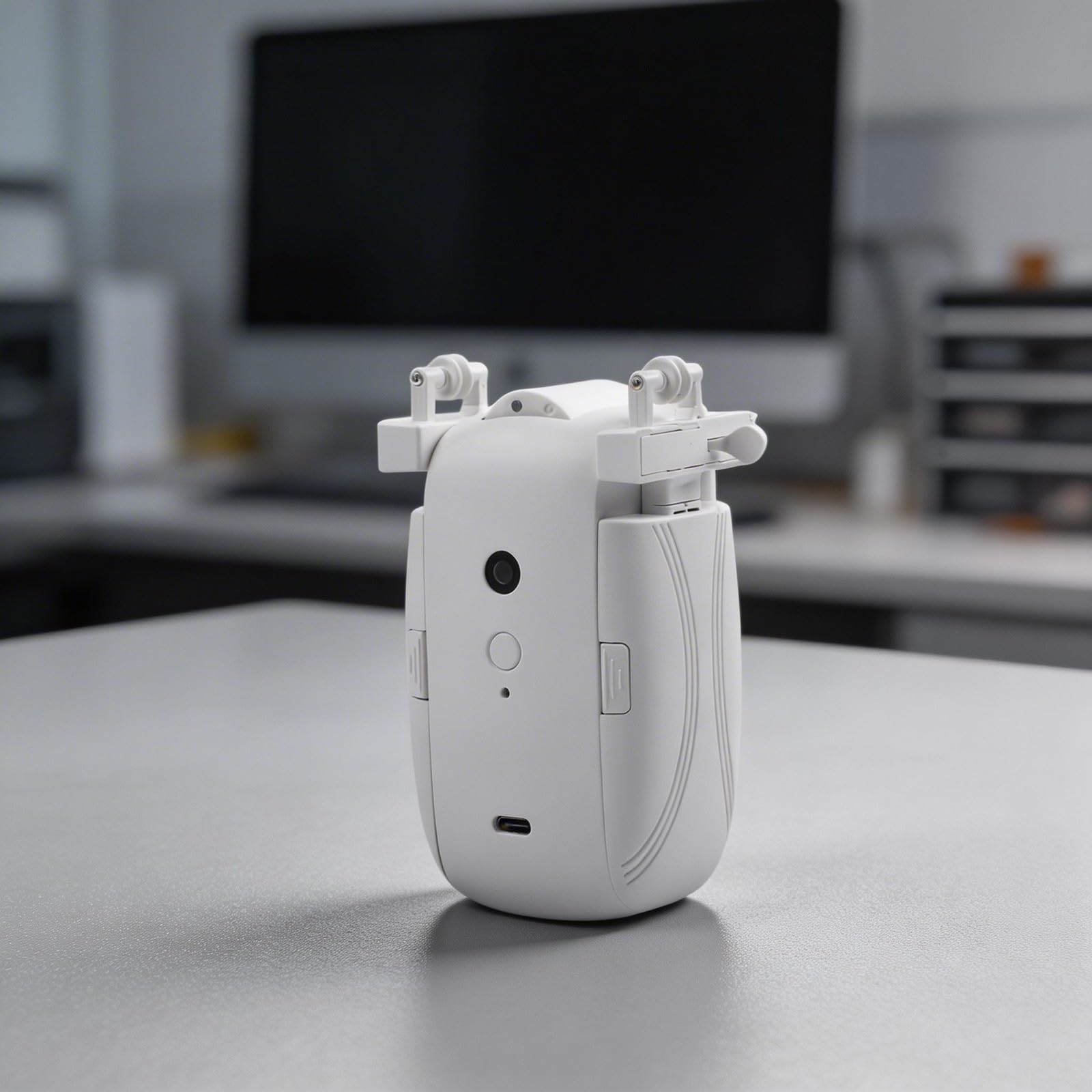 Motore di automazione per tende telecomandato wireless integrato, 4000 mAh, driver per tende automatico compatibile con pali romani tipo U e I binari per finestre per uso interno (1 pezzo TU)