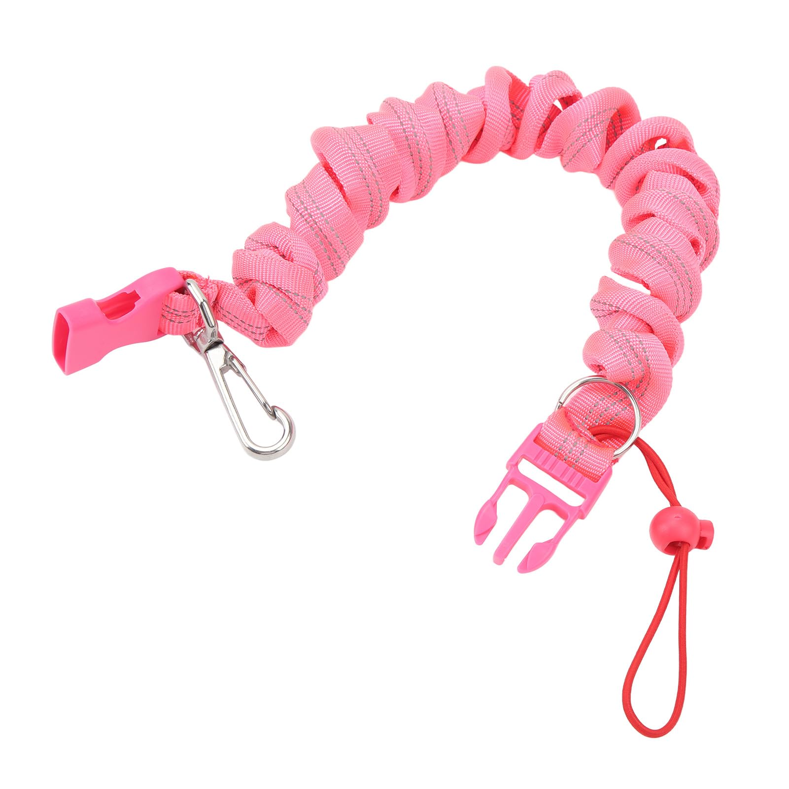 Diving Camera Lanyard Diving Lost Rope Anti Lost Rope Camera Hook Spring Rope SLR Hook Buckle Lanyard Stainless Steel Wire Safety Rope for Underwater Diving (Pink)