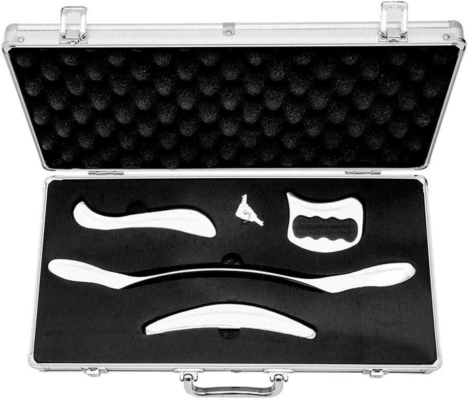 Stainless Steel Gua Sha Scraping Massage Tool Set IASTM Tools Great Soft Tissue Mobilization Tool