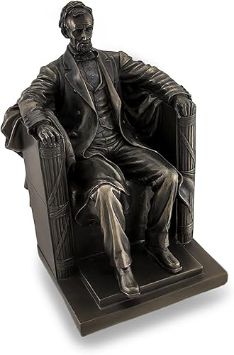 Veronese Design Things2Die4 sentado Abraham Lincoln Estatua escultural histórica bronceada
