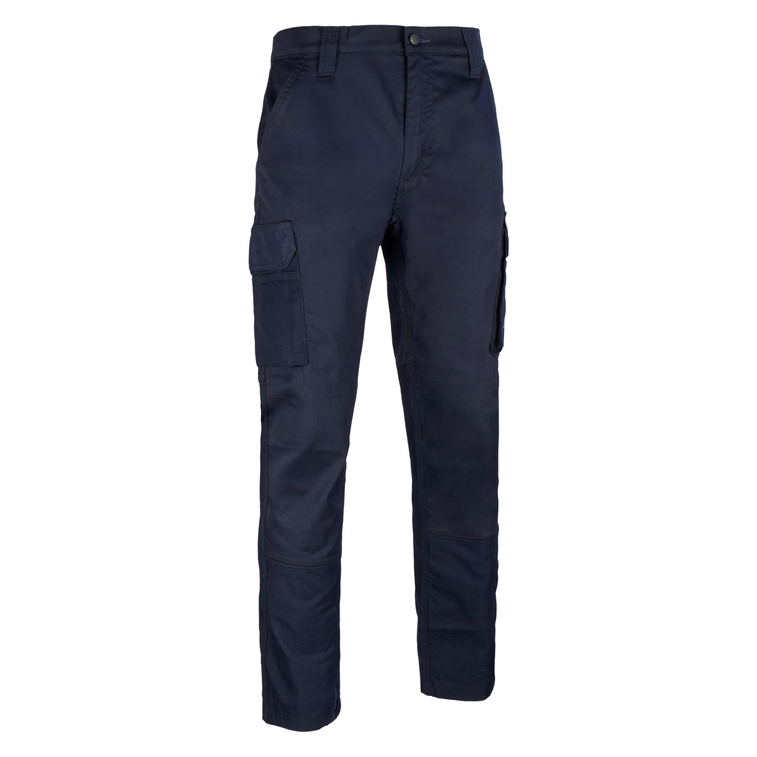 beeswift Granada Stretch Ripstop Fabric Reinforced Workwear Trousers Cargo Pocket Utility Pants Protective Clothing – Navy - 46-Regular