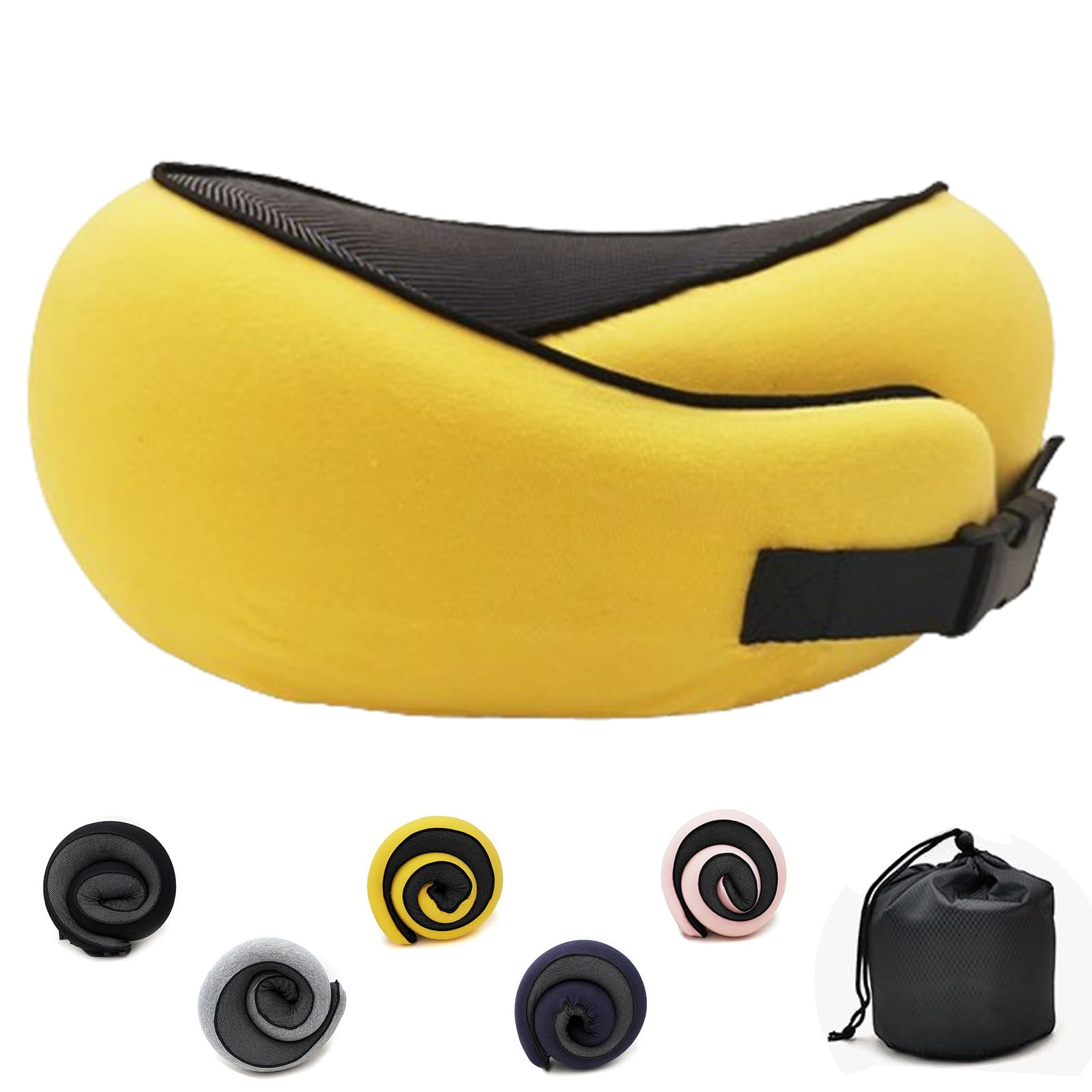 Sac De Transport Pour Coussin De Voyage – Étui étanche Avec Cordon, Pour Avion, Train, Bureau - 11