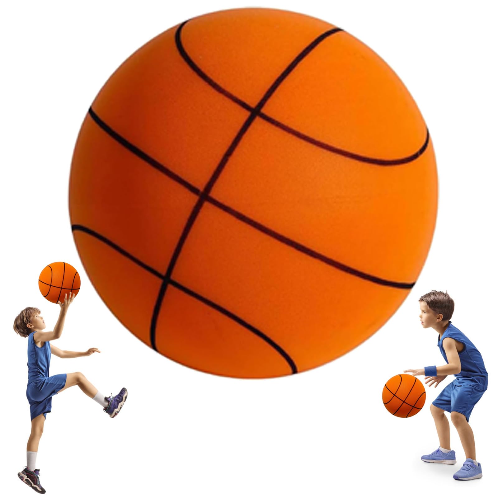Silent Basketball-Size 7, 2025 Upgrade Dribble Dream Silent Basketball, Si-Lent Basket-Ball Dribbling Indoor, Foam Basket-Ball Indoor Training Ball