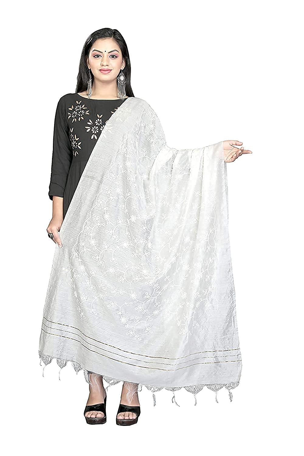 kidington Women's Pure Cotton Single-Colored Traditional Authentic Bandhej Dupatta Chunni-picture-29