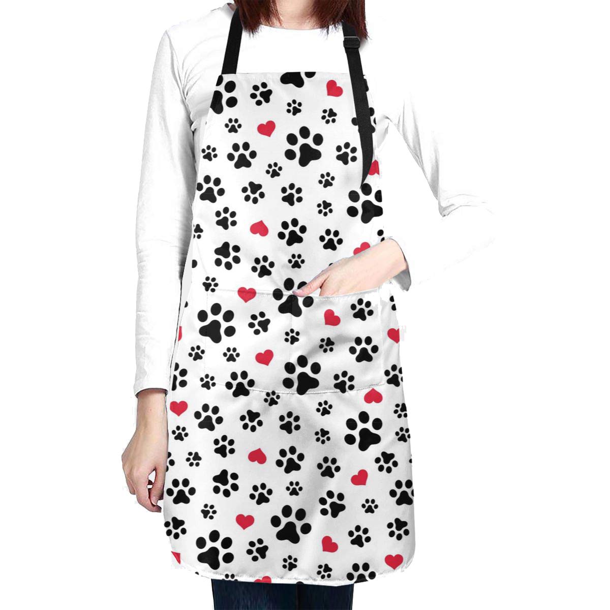 wodealmugMen Women Grilling Apron BBQ Apron Adjustable Cooking Apron With Pocket Grilling Gifts