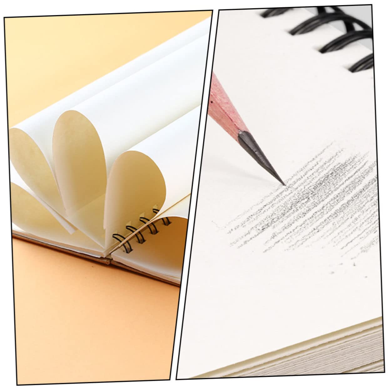 Skizzenbuch mit Dickem Papier und Sicheren Seiten Zeichenblock aus Papier für Zeichnen und Kreatives Schreiben für Schüler und Künstler