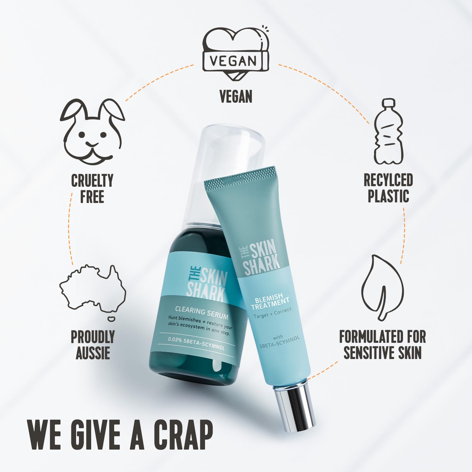 The Skin Shark Blemish Control Duo (2 x Topical Skin Support Treatments), Breakout Control Gel & Breakout Clearing Serum Duo - Image 4