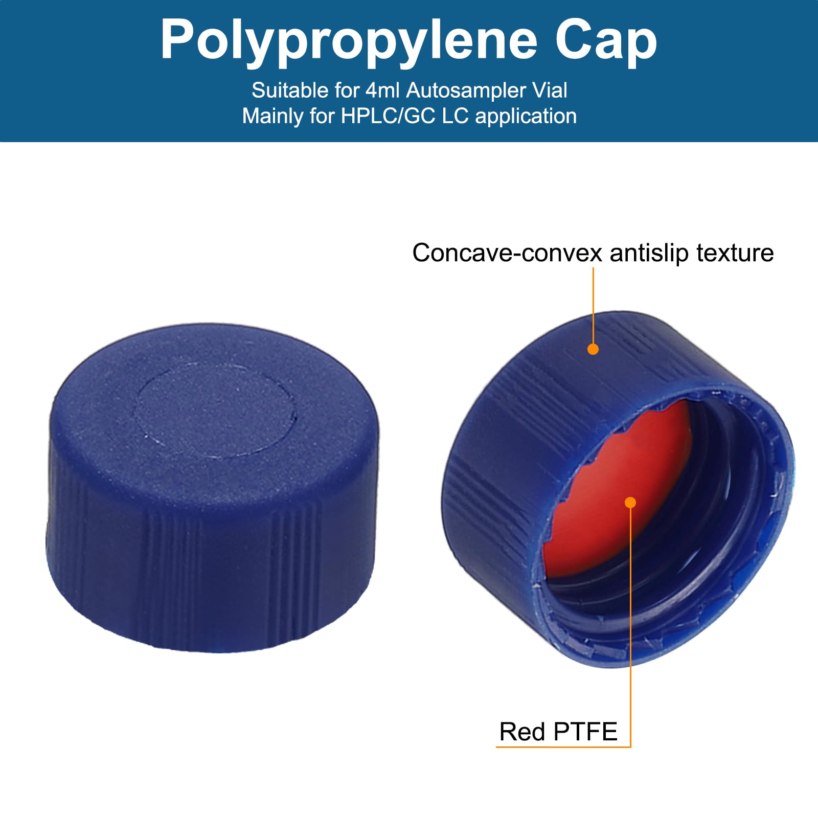 PATIKIL Fiala campionatore automatico da 2 ml, 200 fiale HPLC/GC 9-425 fiale da laboratorio ambrate per campioni di fiale con tappo a vite solido patch di scrittura PTFE e silicone Septa con etichette