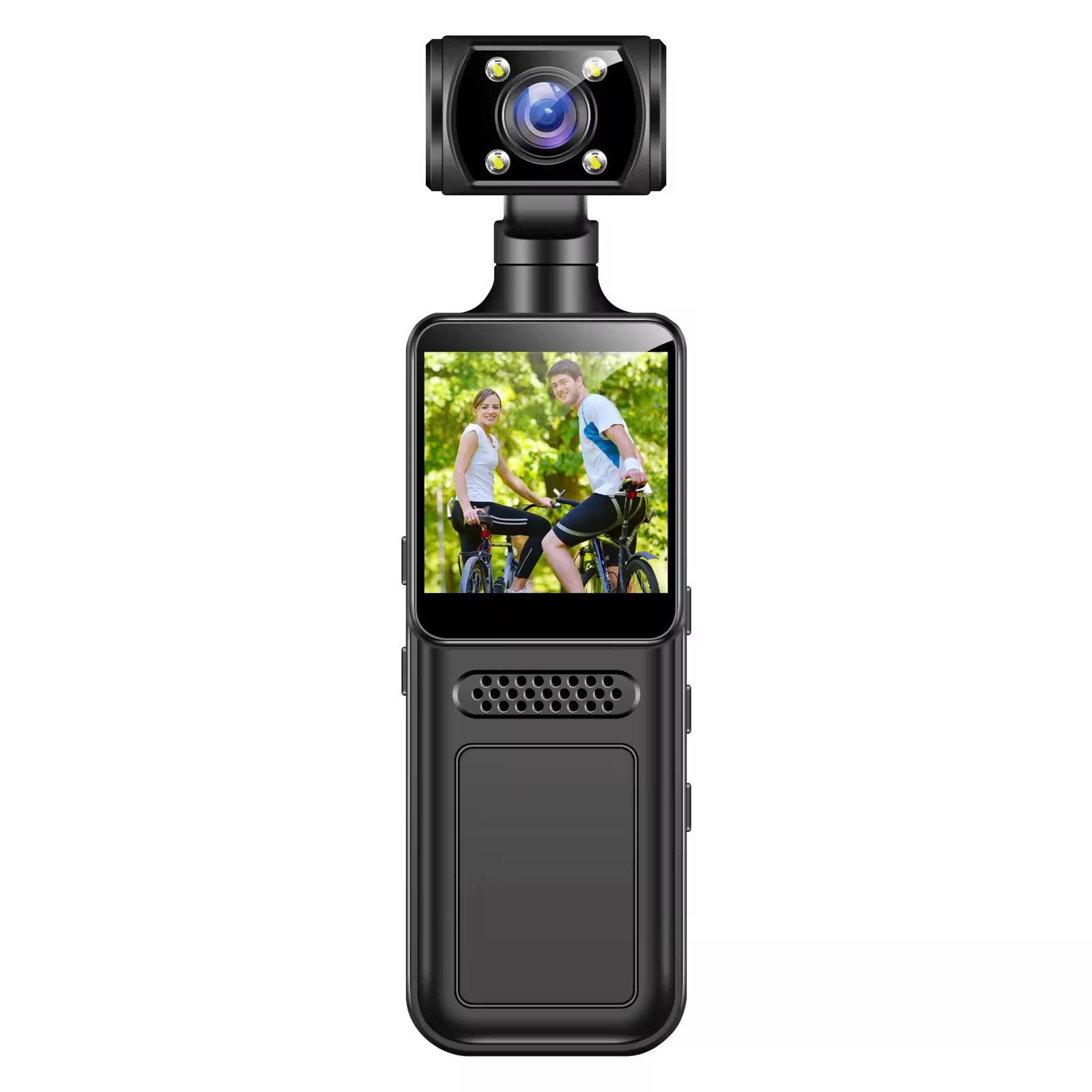 QAWACHH Portable HD Body-Worn Camera for Outdoor Sports for Bike Action Adventures Cross-Border Travel Handheld for Clear Video (WiFi) with Led Lights