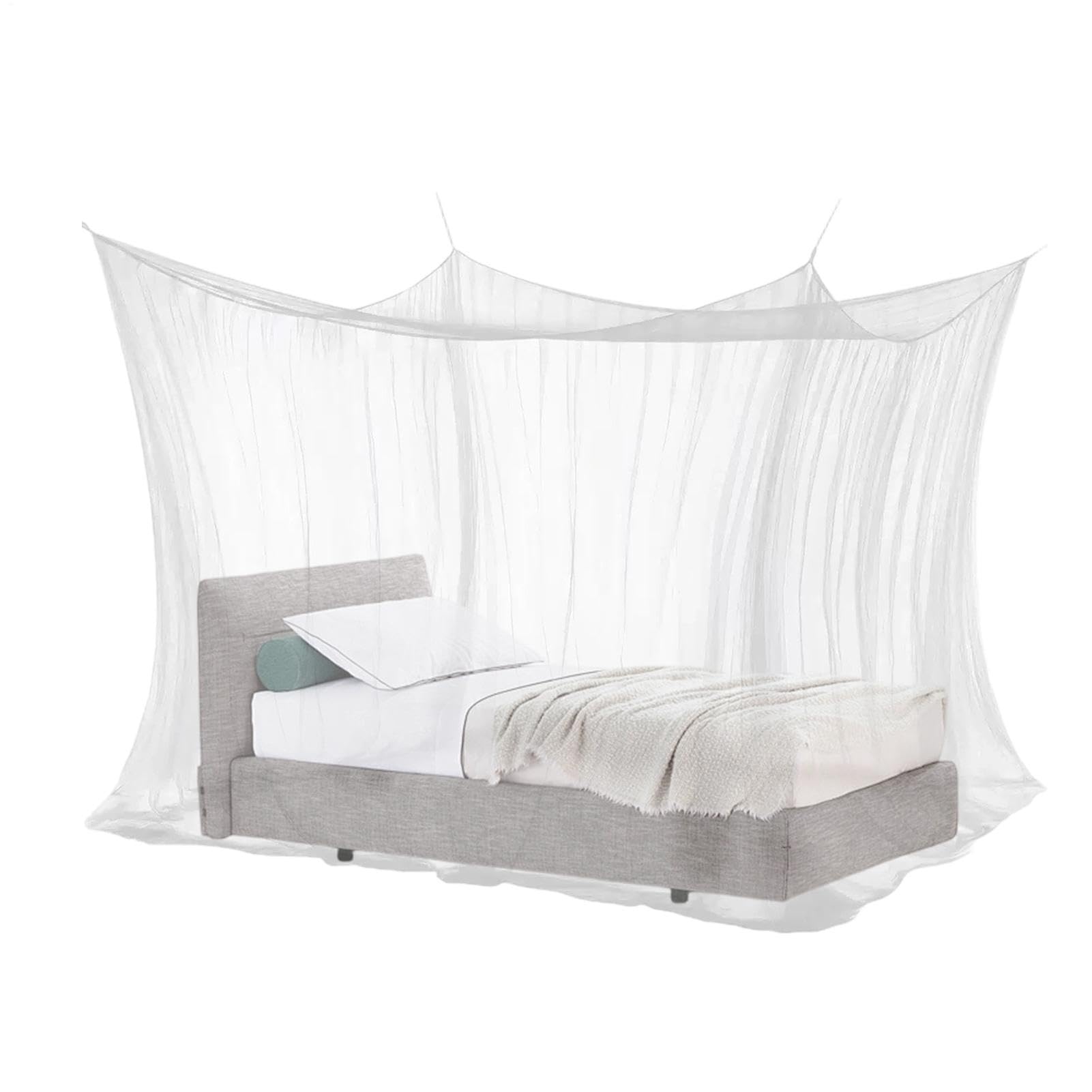 Zanzariera A Baldacchino Rete Quadrata A 4 Angoli 3 X 3 X 2,5 M