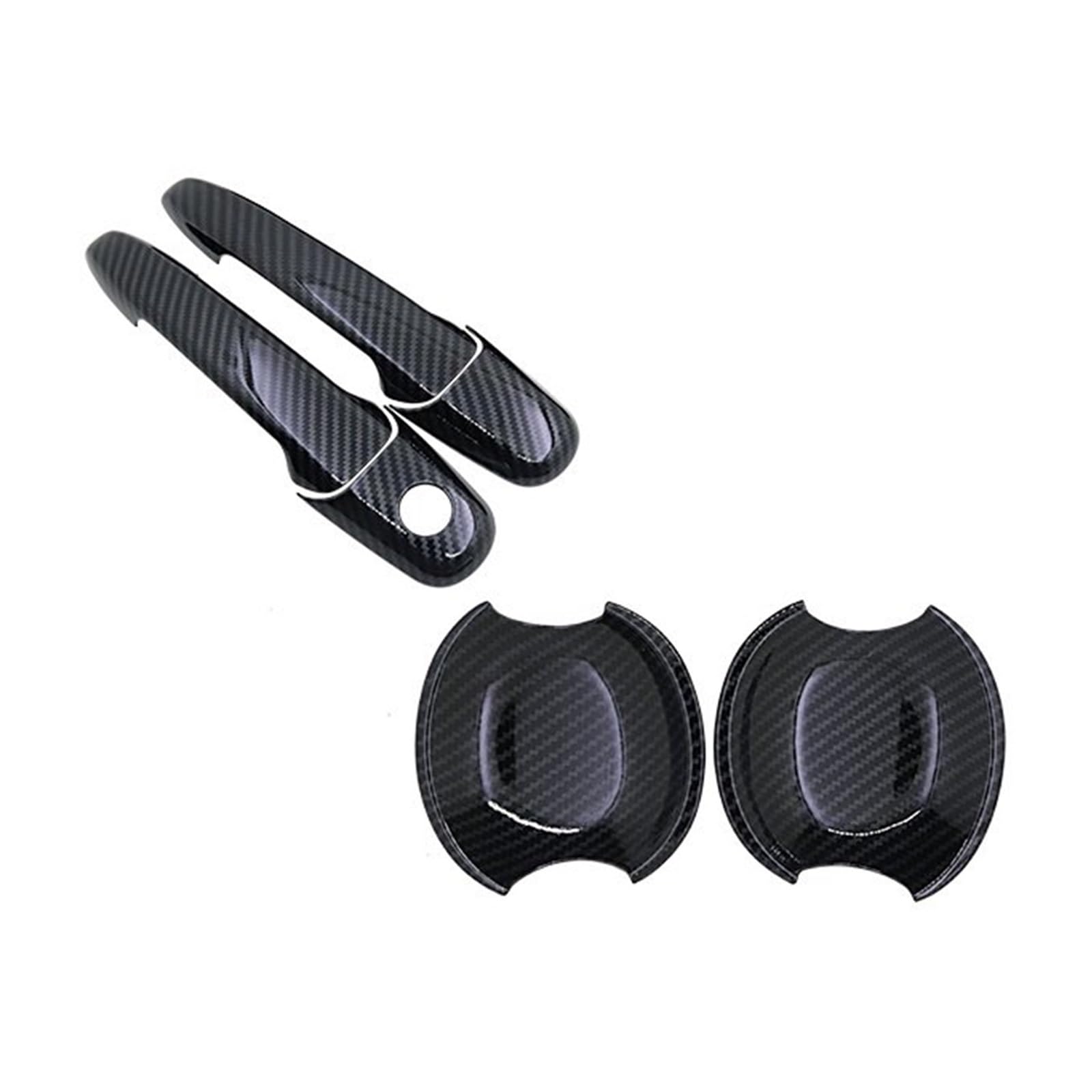 Drezzo Handle Bowl 2 Door Car Exterior Door Handle Door Handle Cover For Ford For Mustang For Shelby Gt Gt500 2005-2014(Handle Bowl 2 Door)