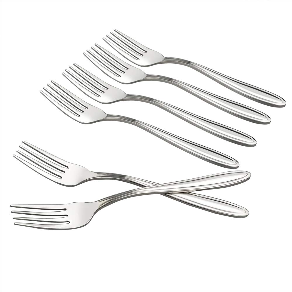 Hokky Lot De 12 Fourchettes à Gâteaux En Acier Inoxydable – Petites Fourchettes à Dessert Élégantes Et Robuste