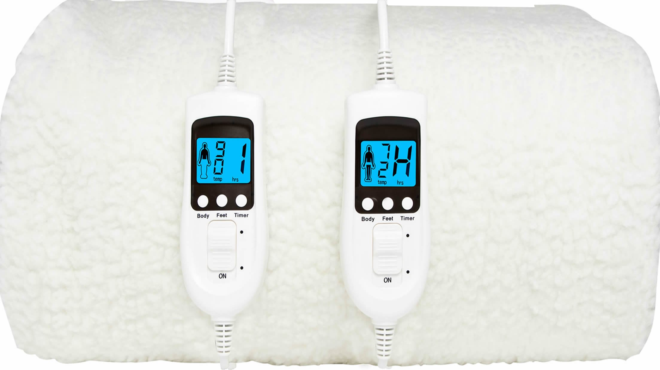 Buy Homefront Electric Blanket Dual Control Super King Bed Premium Fleece Fully Fitted Heated