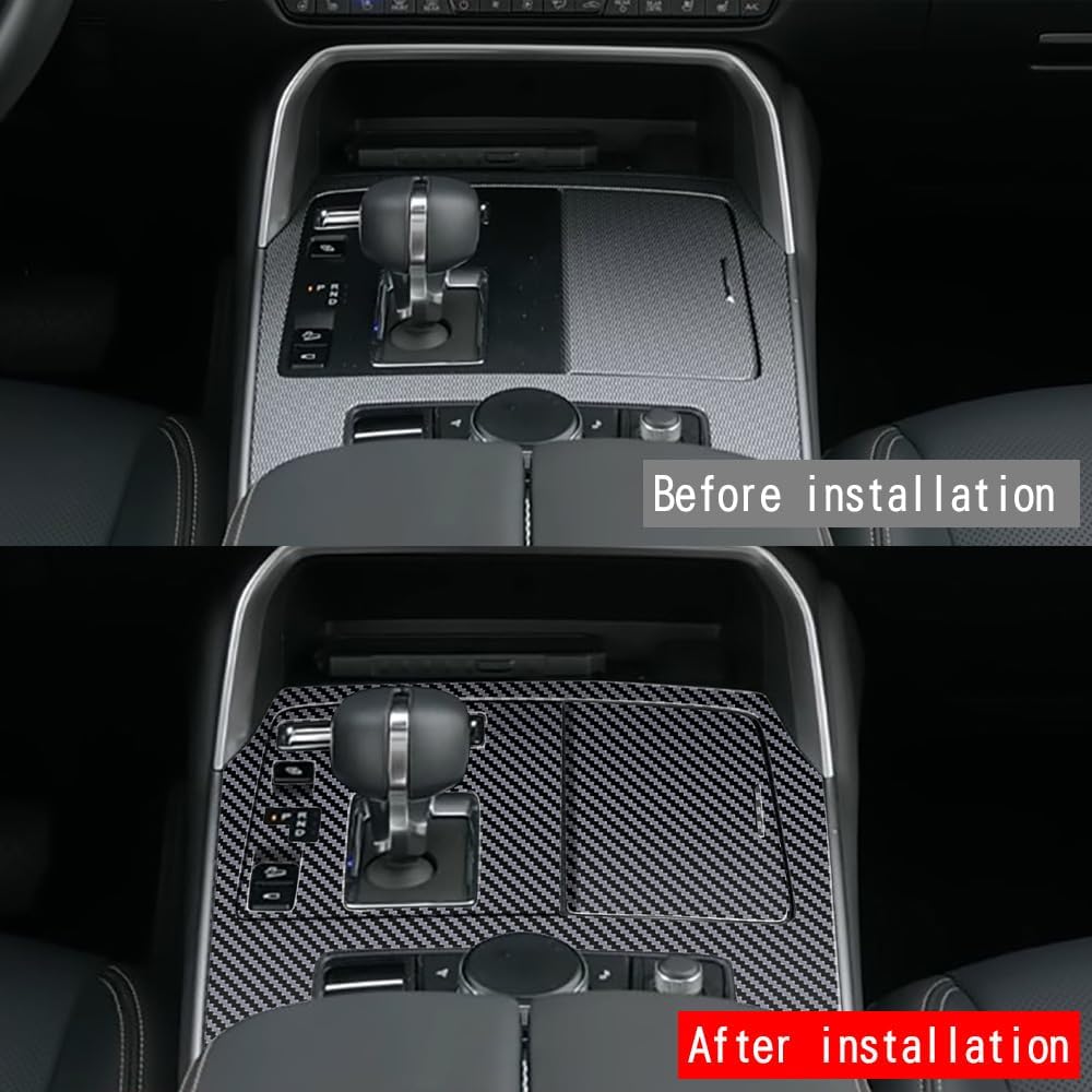 Car Gear Shift Knob Panel for Mazda CX90 CX-90 2023 2024 2025 Accessories, Interior Trim Central Consoles Boots Knobs Cover Frame