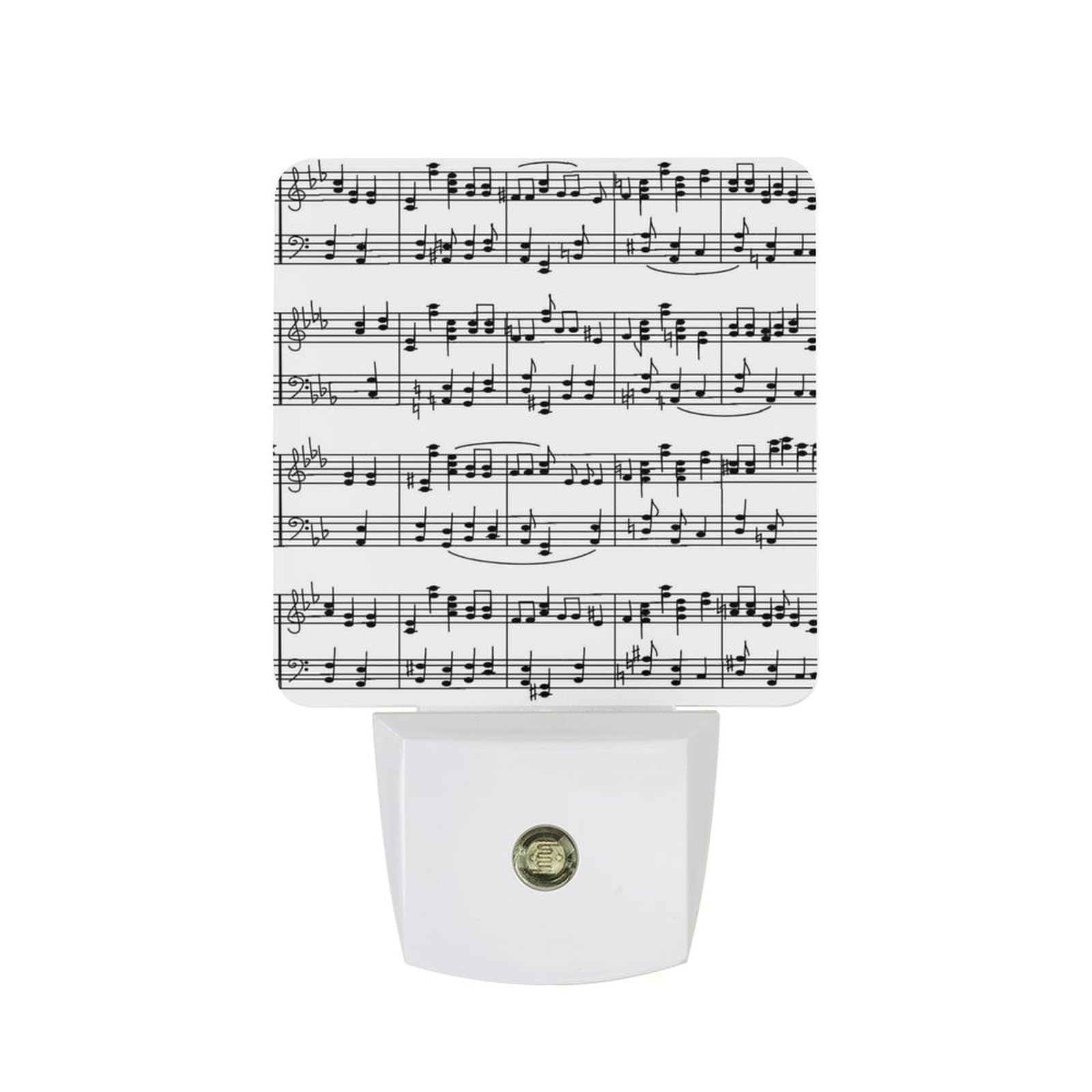Nqrxadcrt Style Music Stave Notes Night Light Plug In Wall Lights Bedside Lamp Bedrooms Home Hallways Decoration
