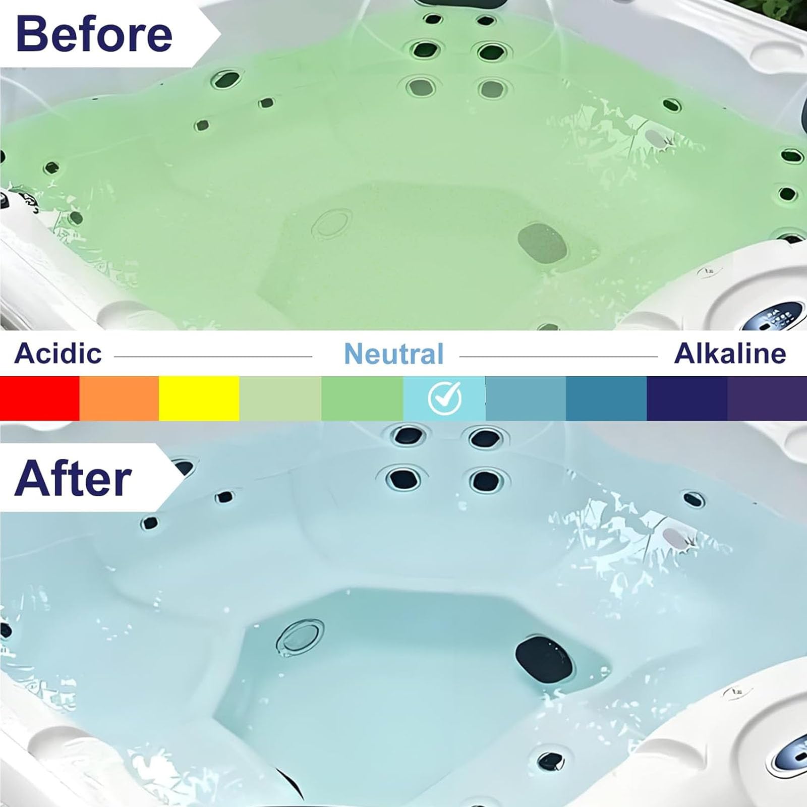 Lot de 2 cartouches de rechange pour jacuzzi et spa - Installation facile - Pour systèmes d'eau douce