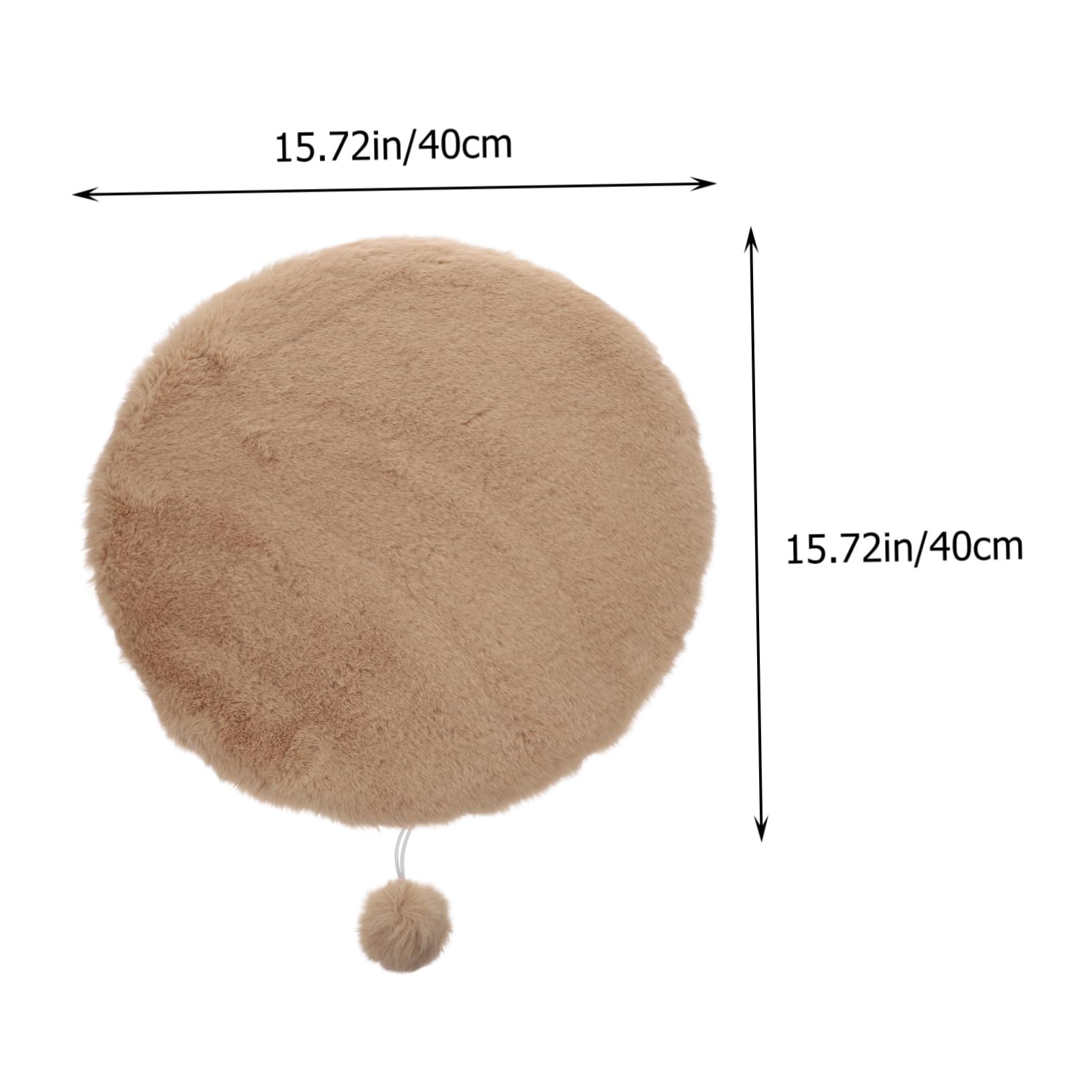 GRIRIW 1Pc Winter Warm Pet Sleeping Mat Cozy Cat Cushion for Indoor Use Soft Faux Rabbit Fur Approx for Crates and Carriers for Cats and