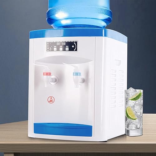 Dispensador eléctrico de escritorio enfriador de agua fría caliente 5 a 18L de carga superior dispensador de enfriador de agua de encimera máquina