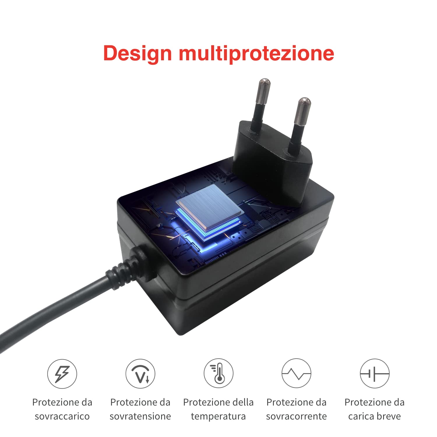 Alimentatore Per Raspberry Pi 5/4/3 - 5V 4.1A 20.5W Con Interruttore | USB-C Power Supply - Foto 9