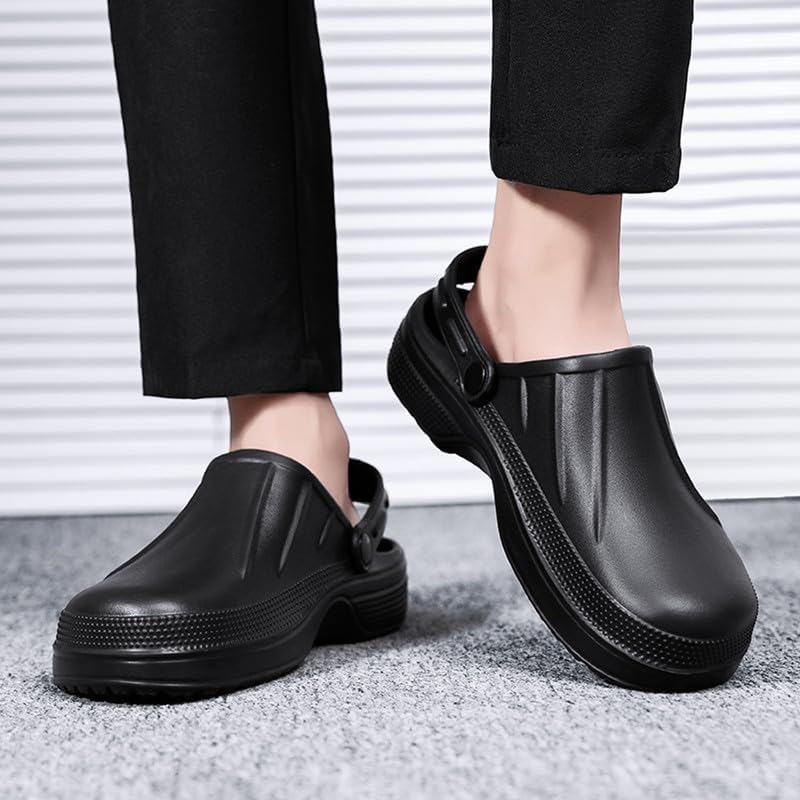 BMINFEE Men's Clogs Sandals Slippers Orthopedic Shoes Slip Resistant, Arch Support, Comfortable, Cushion, Slip-On, for Chef, Nurse, Garden Black43 - Image 5