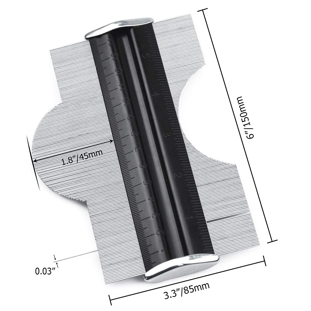Calibro 6 Pollici Profilo Metallico Duplicatore Strumento di Precisione Multifunzionale