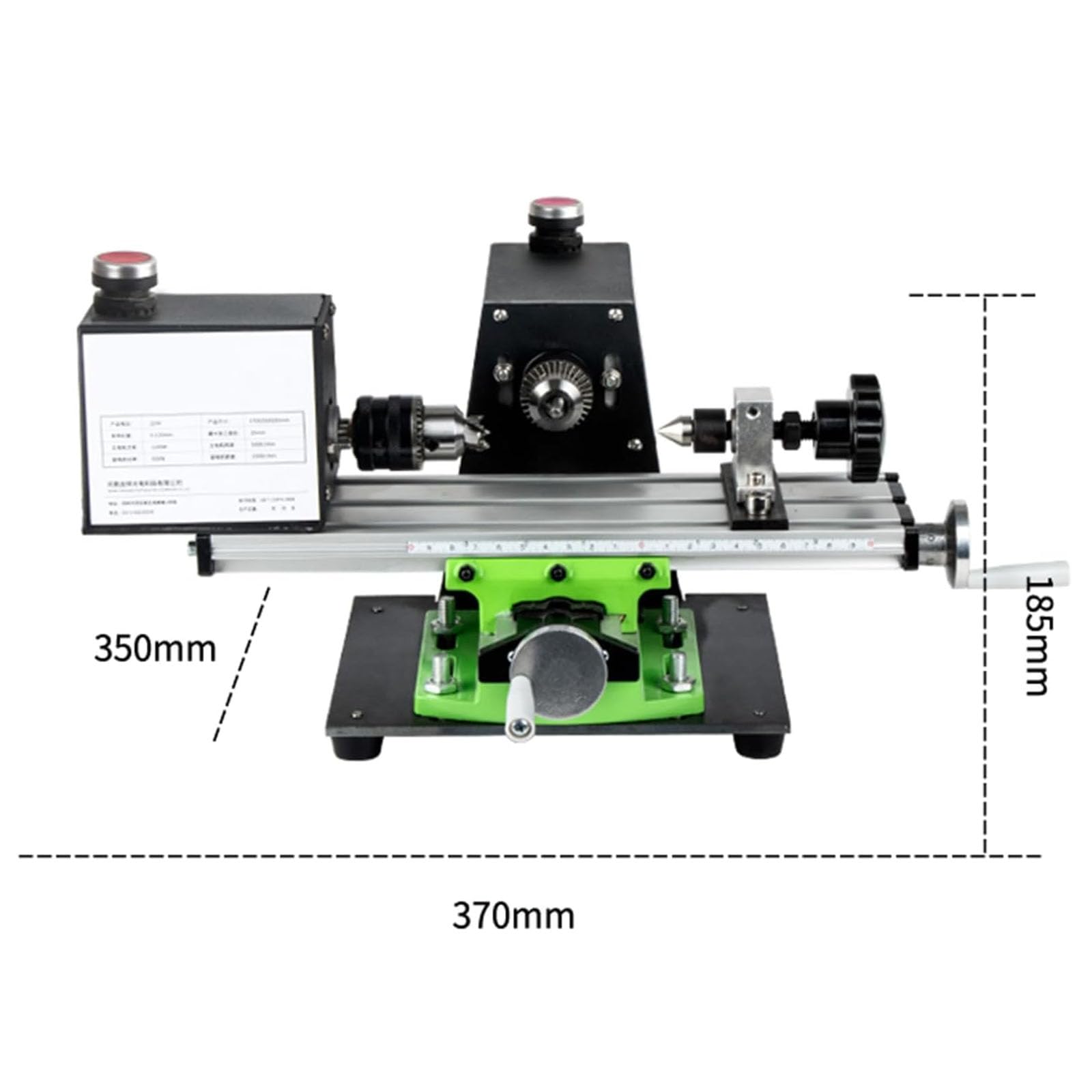 Máquina De Torno De Metal De Perlas, Herramientas De Micro Torno, Pequeño Torno De Madera, Longitud De Cierre 0-120 Mm, Diámetro Máximo De 25mm, para El Procesamiento Piezas Precisión