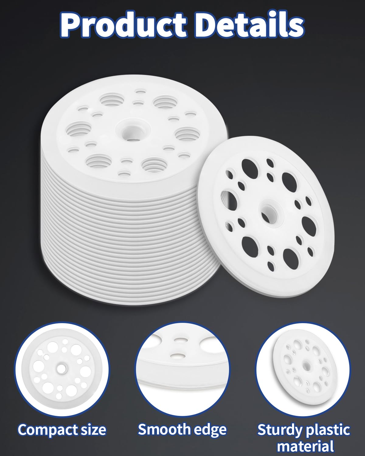 Plastic Washers - 100 Pack for Foam Board -3 Plastic Washers - 100 Pack for Foam Board -3