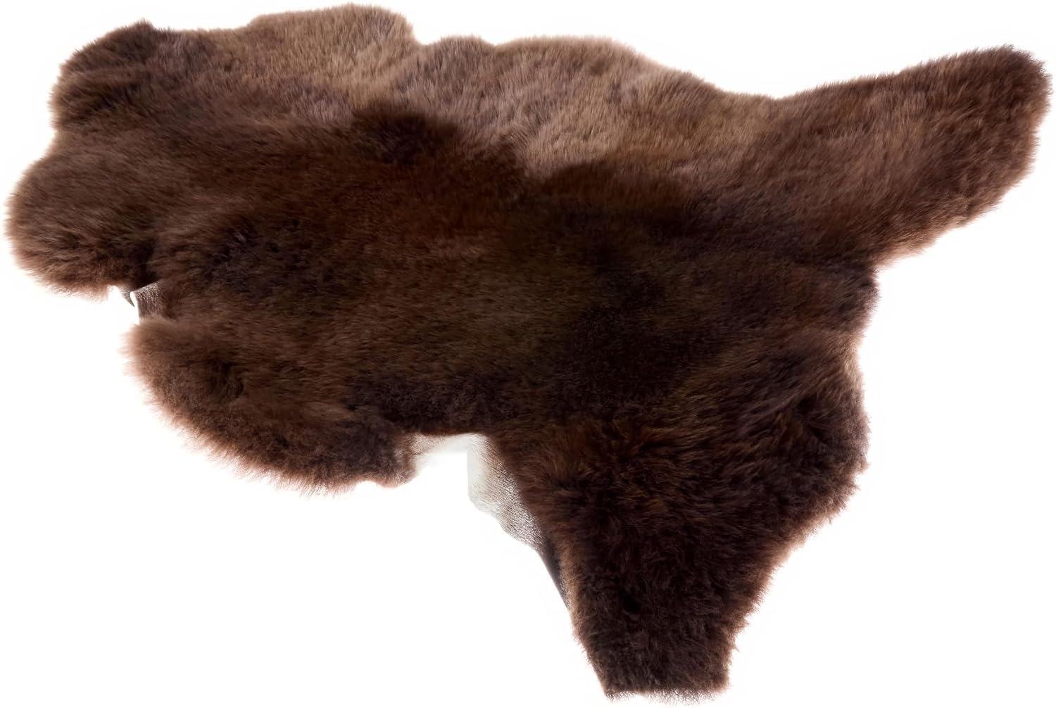 Vanuba Schaffell 100-120cm - Geschoren von 3,5cm bis 5cm Weiches Schafsfell Echt Groß - Felldecke - Sesselpelz - Schlafzimmerdekoration Fell - Lammfell