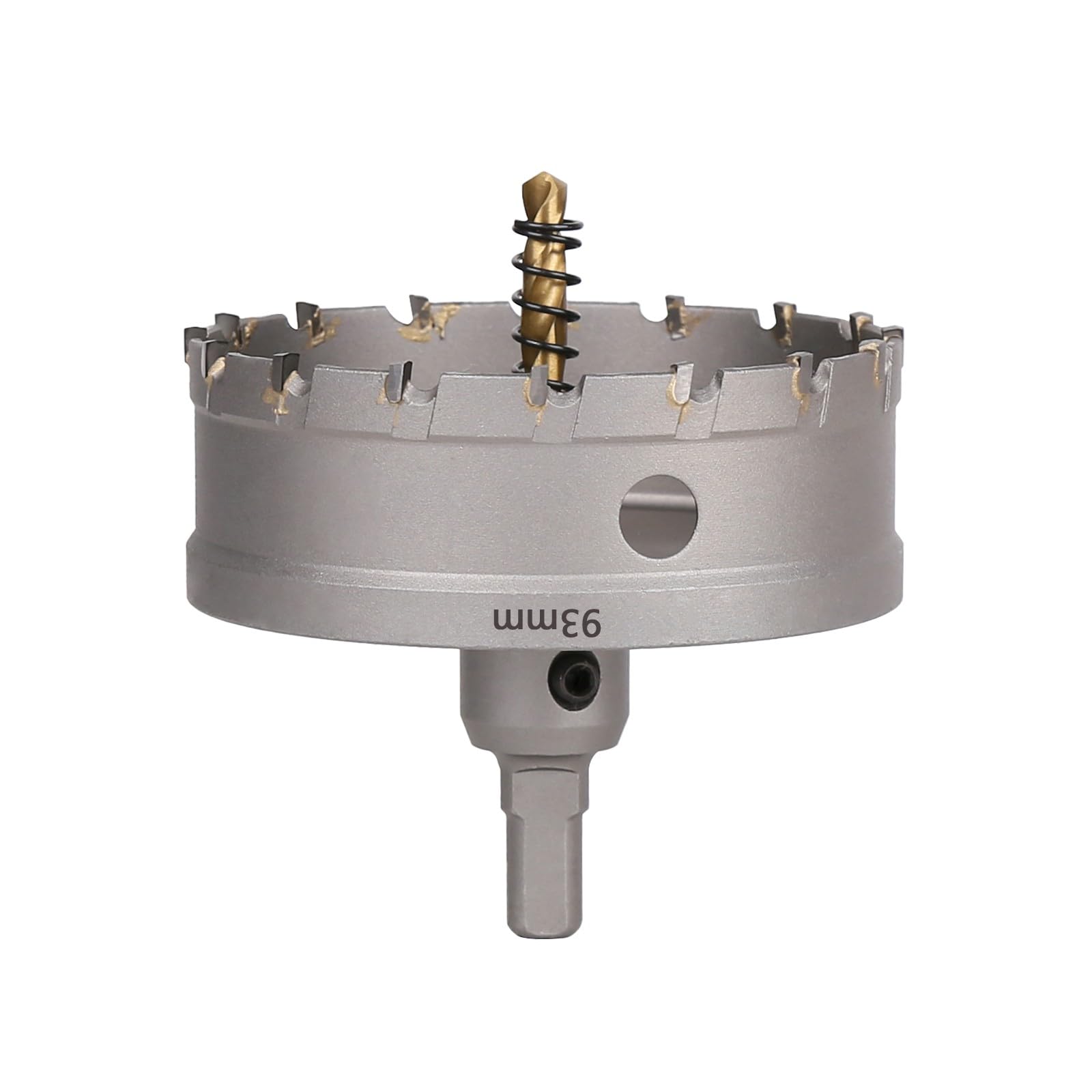 Vearter TCT Hole Saw, 93mm Carbide Bit with Pilot Drill, Cutter for Hard Metal, Stainless Steel, Mild Steel, Aluminium Alloy, Copper, Iron, Plastic and Fiberglass โ image 1