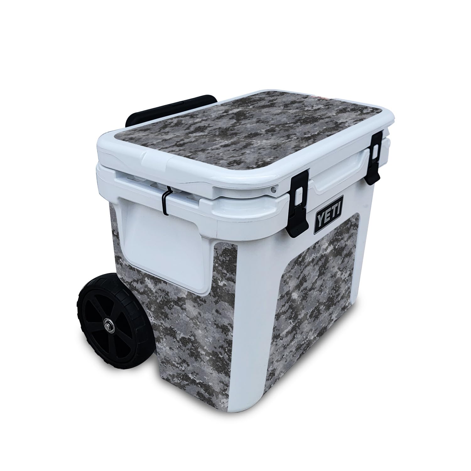 Glossy Glitter Skin Compatible with Yeti Roadie 32 Wheeled Cooler - Digital Camo - Premium 3M Vinyl Protective Wrap Decal Cover - Easy to Apply | Crafted in The USA by MightySkins
