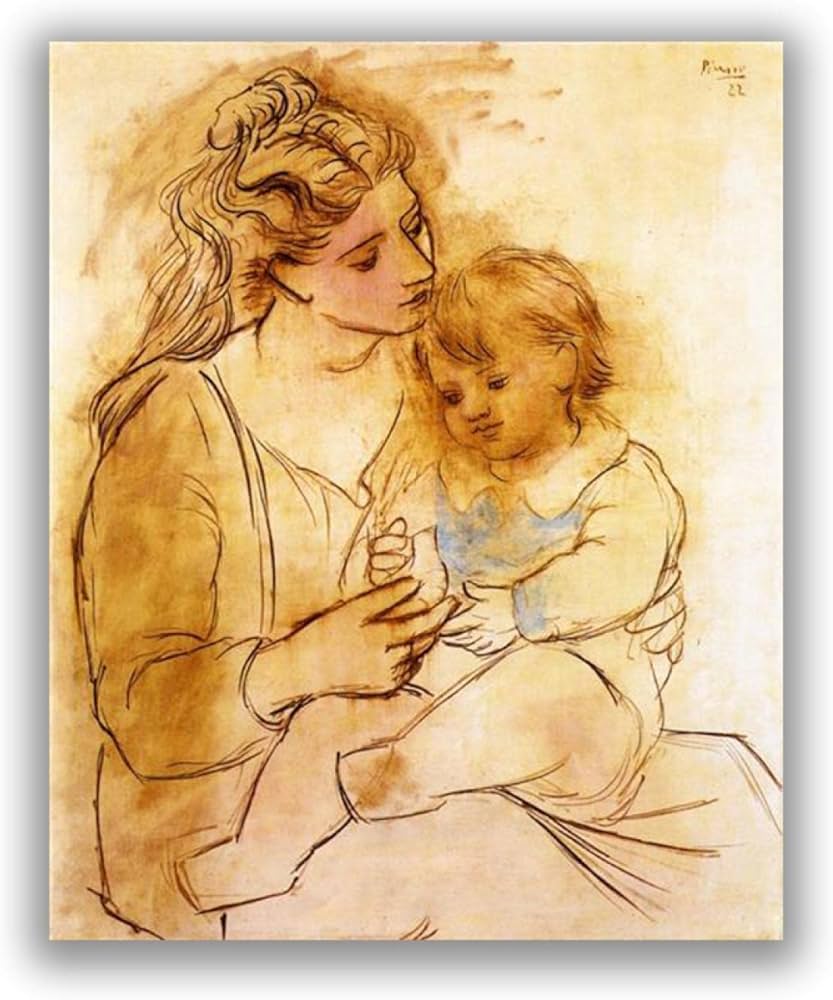 パブロ ピカソ(PABLO PICASSO)、【母親と子供たち】 パブロ ピカソ(PABLO PICASSO)、【母親と子供たち】