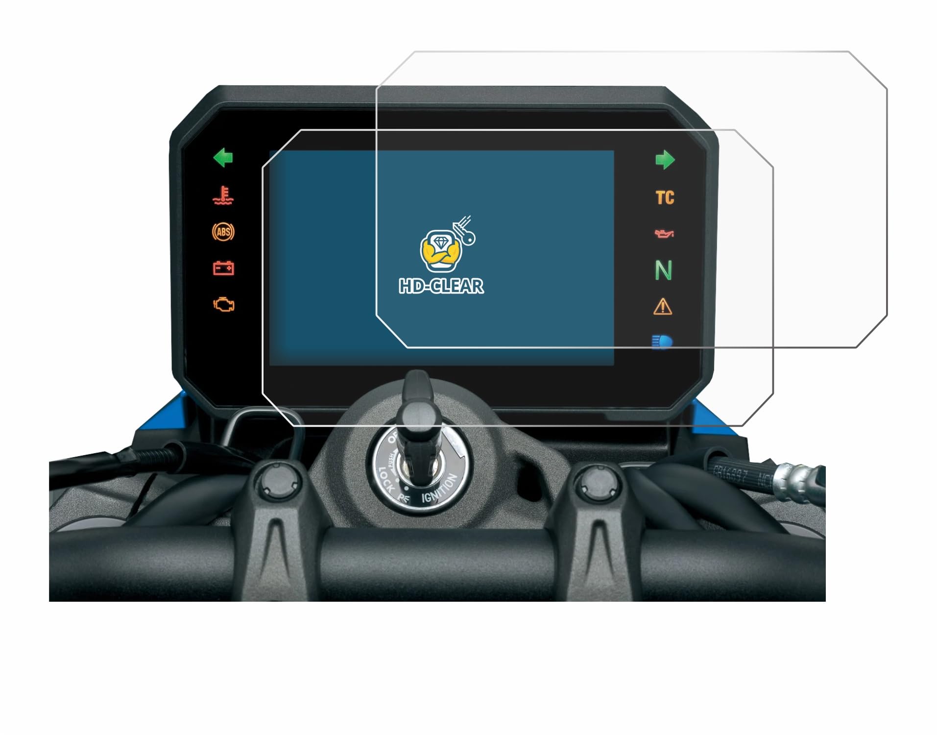 brotect 2-Pack Screen Protector Compatible with Suzuki GSX-8S 2023 - HD-Clear Protection Film