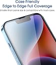 OpenTech® Tempered Glass Screen Protector Compatible for iPhone 14 Pro (6.1 Inches) (Transparent) Full Screen Coverage (Except Edges) with Easy Installation Kit gallery image