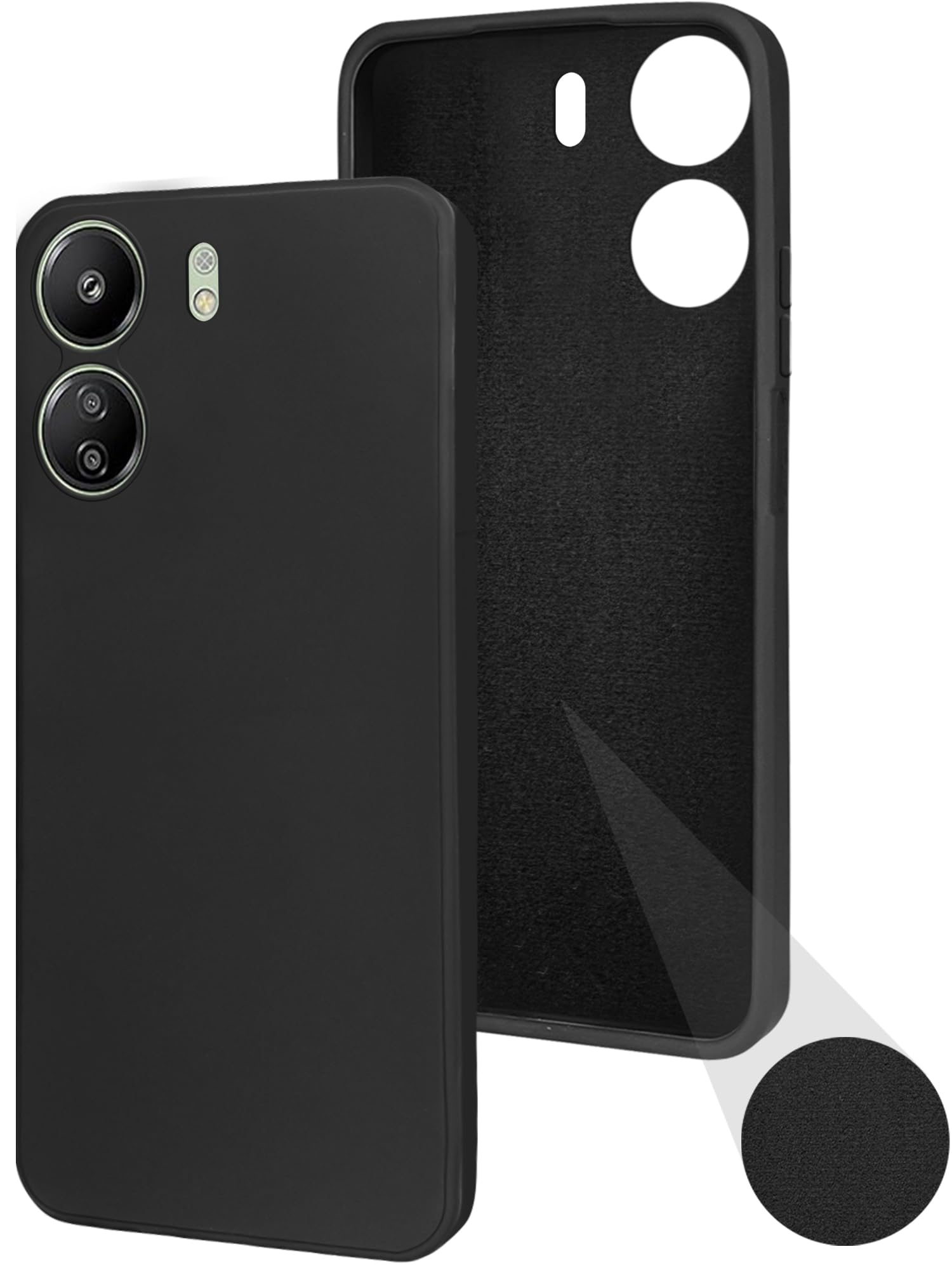 Jkobi Back Cover Case for Xiaomi Redmi 13C 4G (Matte Finish Silicone with Inside Fiber Cloth |Black) (B0CPYKGDJ8) Amazon Price History, Amazon Price Tracker