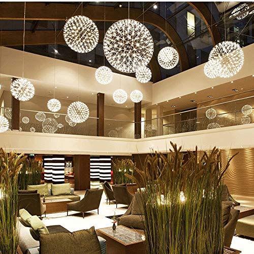 Pendants lights LED filet à feu chaud lustre suspension plafond - 7