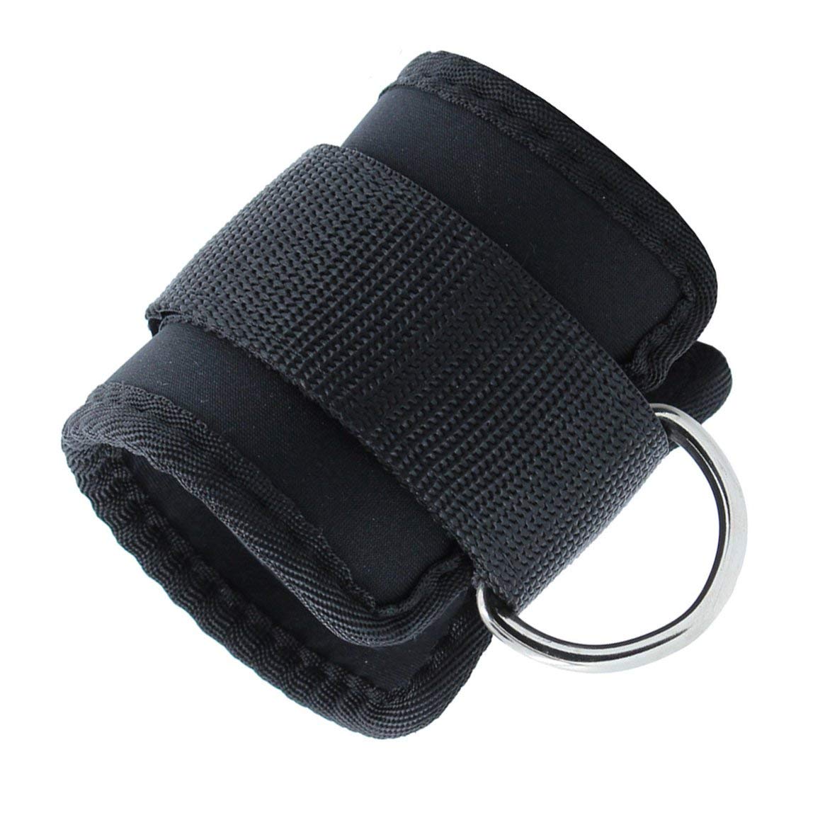 happgrand Fitness D-ring Ankle Strap Buckle Body Building Resistance Band Power Weight Lifting Rope