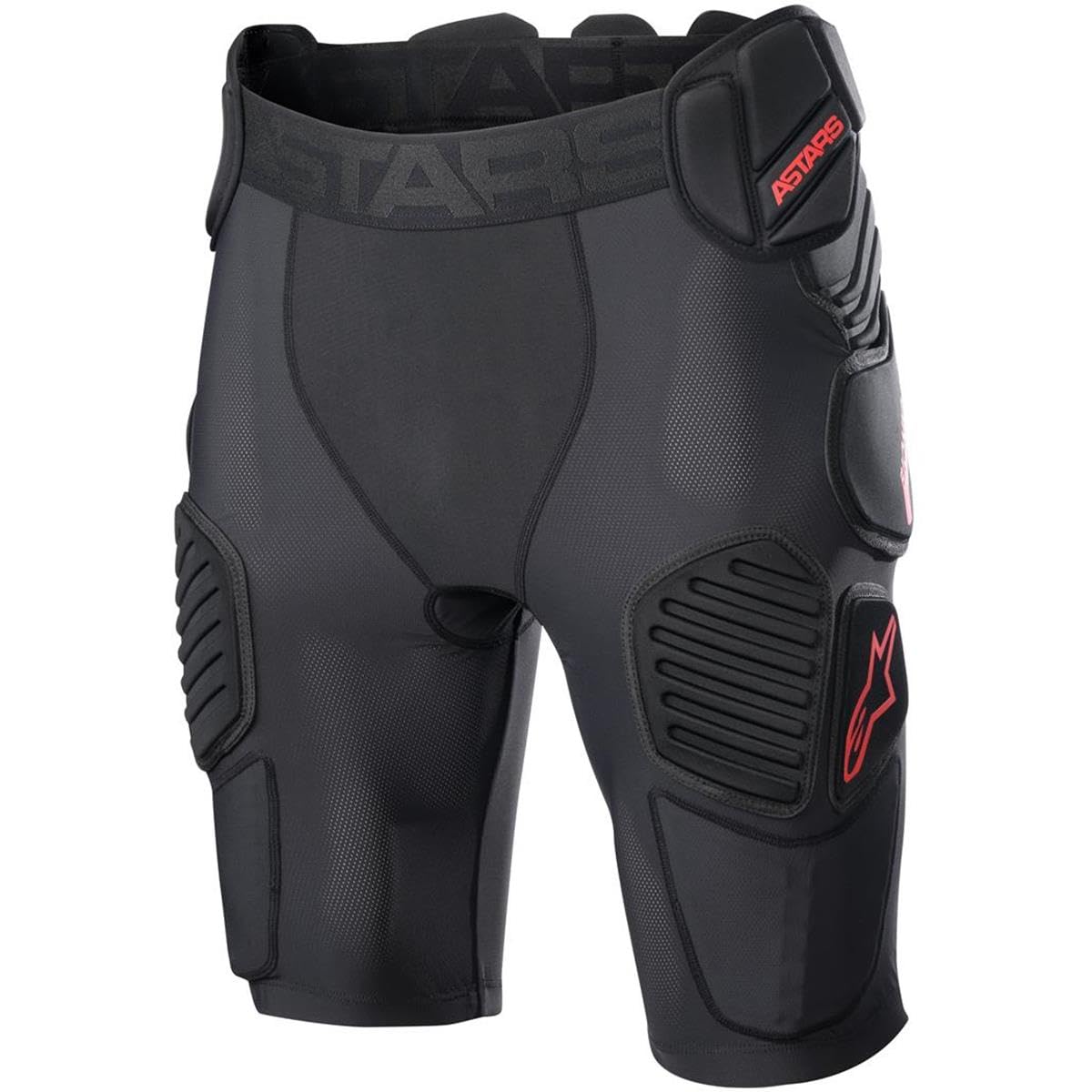 Alpinestars 6507523-13-XL: Bionic Pro Protection Shorts Black/Red Xl