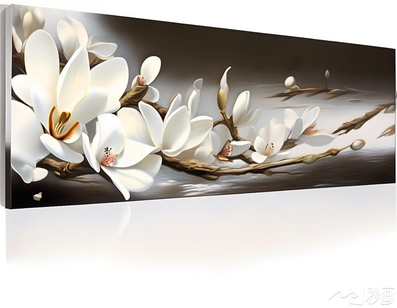 Shejyn 5D DIY Diamond Art Painting Orchid Kits Full Drill for Adults, Large Diamond Painting Flower Diamond Art for Kids, Crystal Gem Art Craft Paintings Kits for Home Wall Decor Gifts 78.7x39.3 Inch