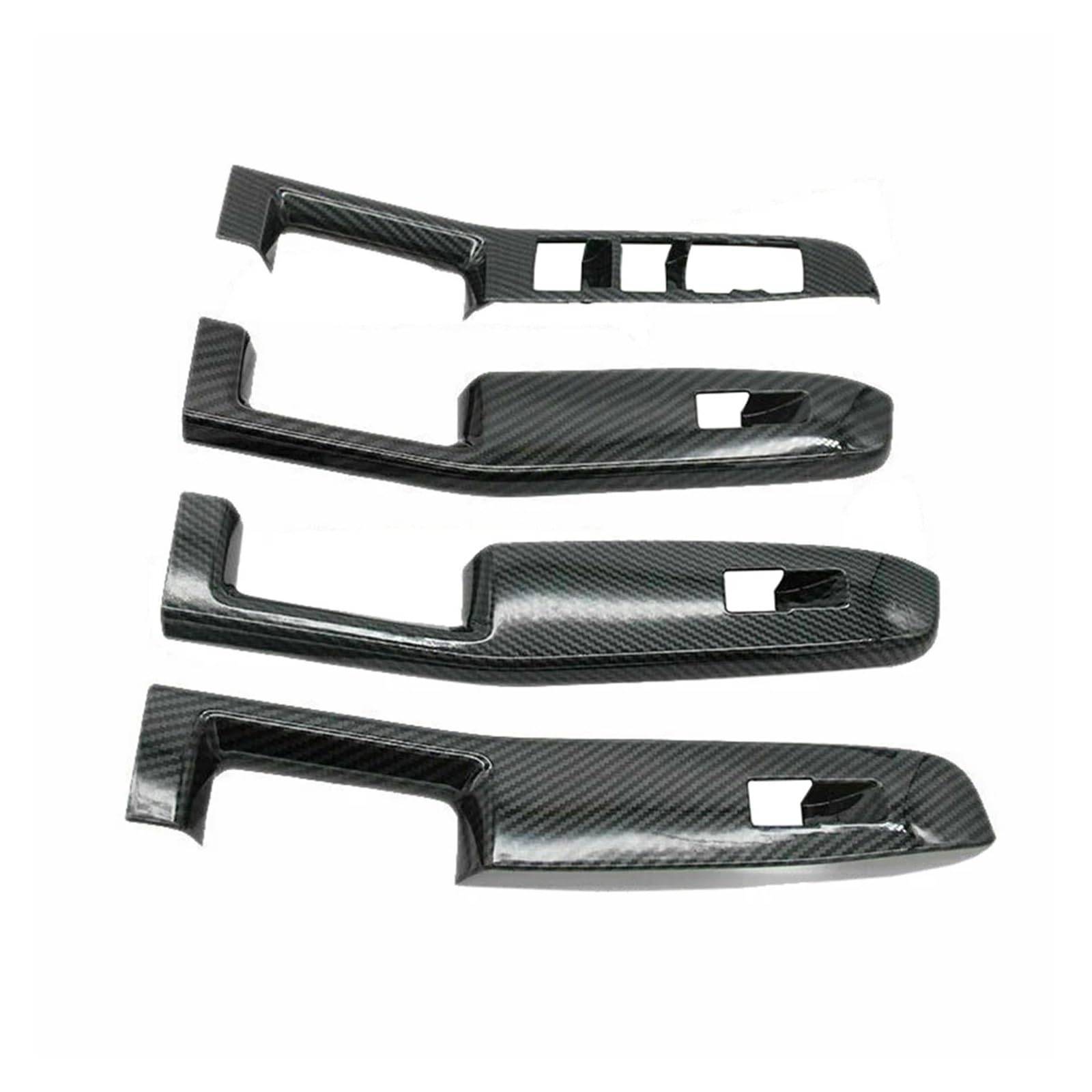 Interior Cover Trim Sticker 4pcs Carbon Fiber Car Window Lift Panel Switch Cover Trims for Escape for Kuga 2020 2021