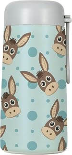 Donkey Small Insulated Water Bottle Leakproof | Stainless Steel Kids Bottle with Silicone Handle, 9 oz Vacuum Insulated for School, Travel, Office, and Everyday Use