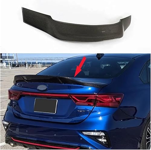 Miniatura 4 de Tapa trasera del maletero de cola de pato compatible con Kia K3 Cerato Forte Sport GT 2019 2020 2021 Accesorios de ajuste de fibra de carbono (color