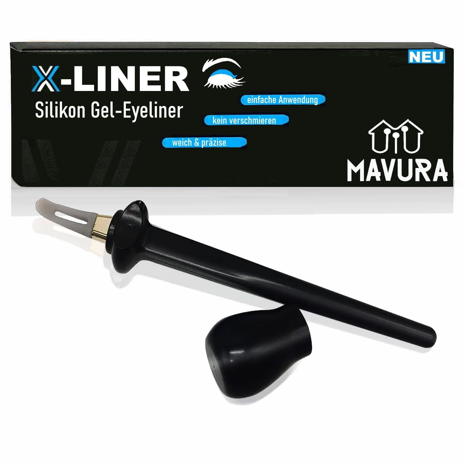 2er Set Silikon-Eyeliner-Hilfe – Für Wackelige Hände, Wasserfest, Einfach Perfekten Strich Ziehen