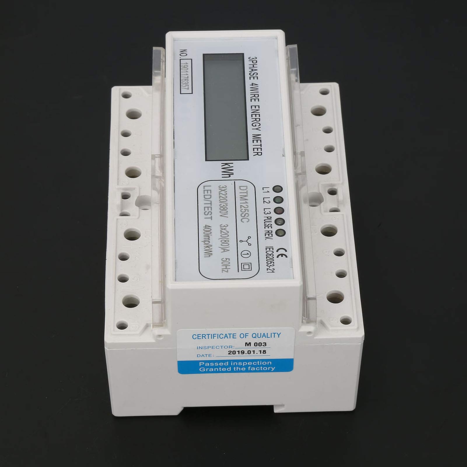 220/380V 20-80A Medidor de energía eléctrica digital de consumo de energía Medidor de 3 fases KWh con LCD DTM125SC