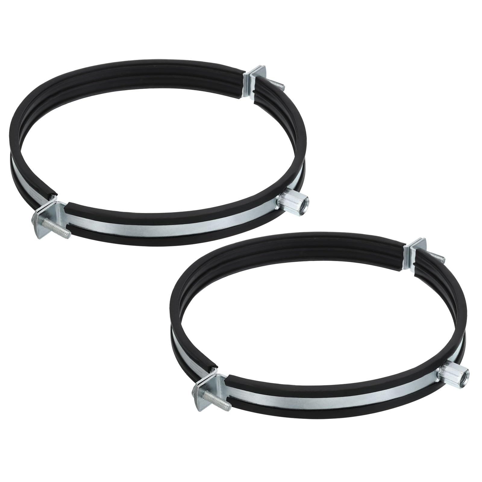 Collier de fixation 200mm zingué et réglable pour tube CVC par PATIKIL