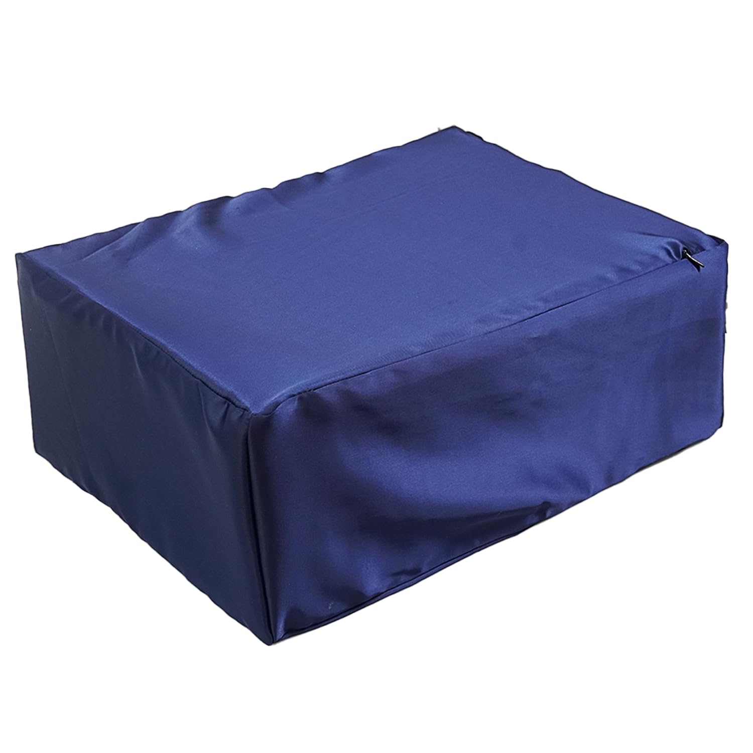 S-SNAIL-OO Silk Satin Pillowcase for Cube Pillow (ONLY Pillowcase), Satin Pillowcases Microfiber Pillow Casespillow Cube Pillowcase with Hidden Zip (1PCS-Blue, 15x12x6 in)