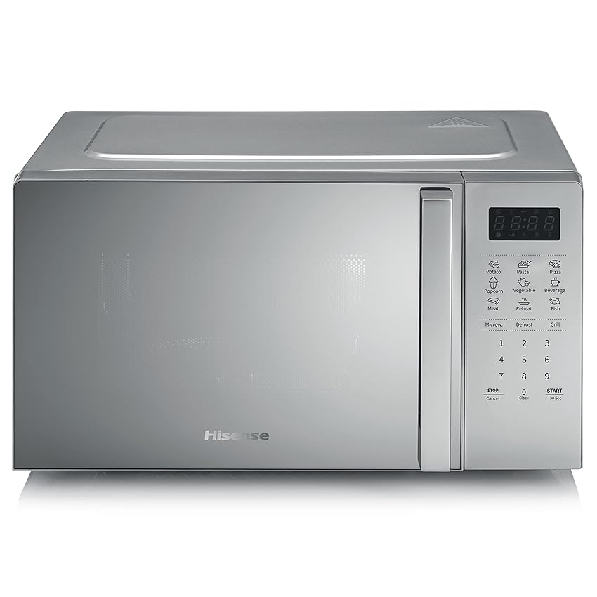 Immagine del prodotto Hisense H20MOMS4HG Forno Microonde con controllo Elettronico, Capacità 20 L, Potenza 700 WattGrill Potenza 800 Watt, Display Led Comandi Touch, Funzione Grill, Colore Silver