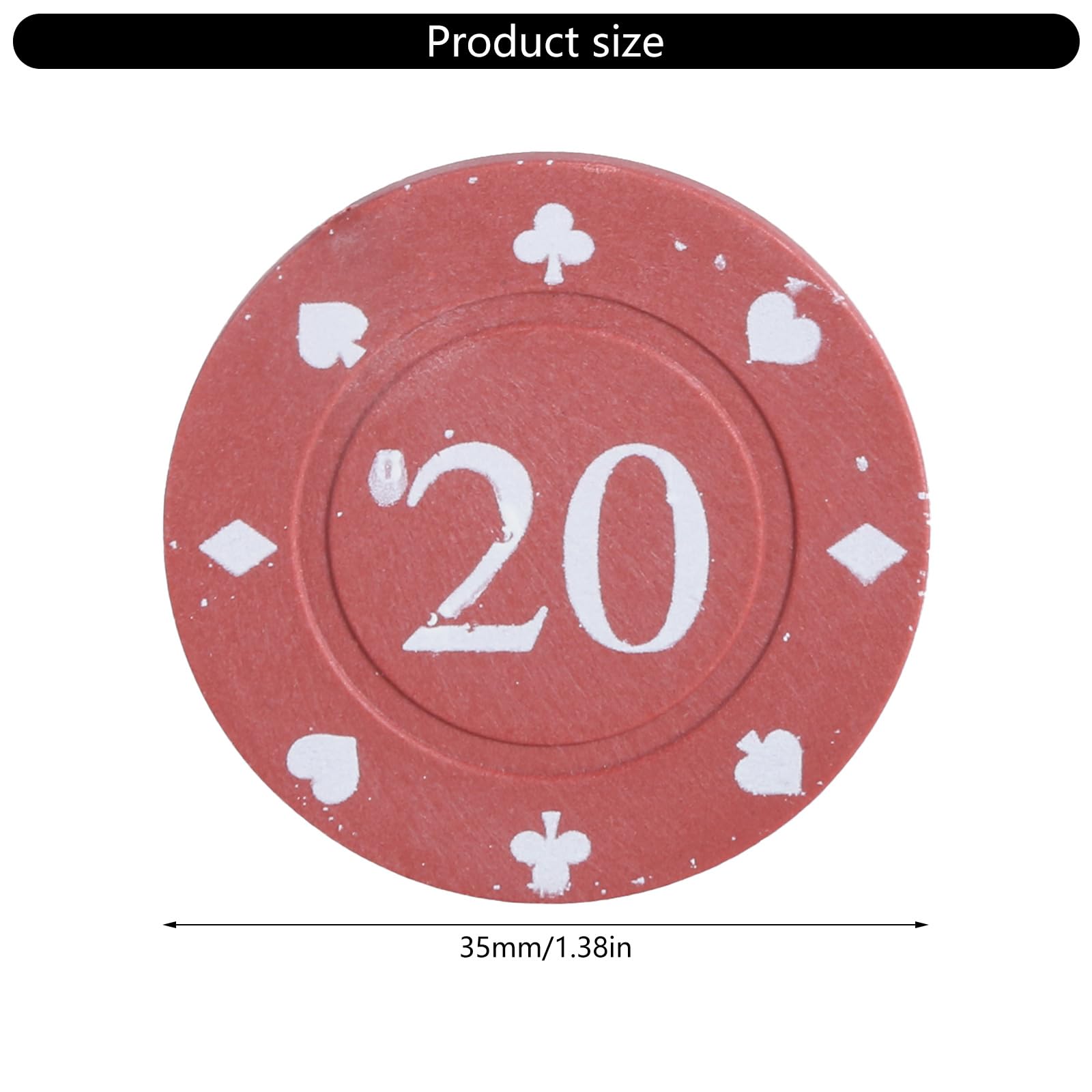 Amazon.co.jp: 100pcsカジノチップルーレットゲームビンゴチップ値ティーチングコインカウントカウンターチップ : おもちゃ