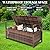 VINGLI Outdoor Bench Garden Bench, Outdoor Storage Bench Outdoor Bench with Storage 70 Gallon Deck Box Porch Bench